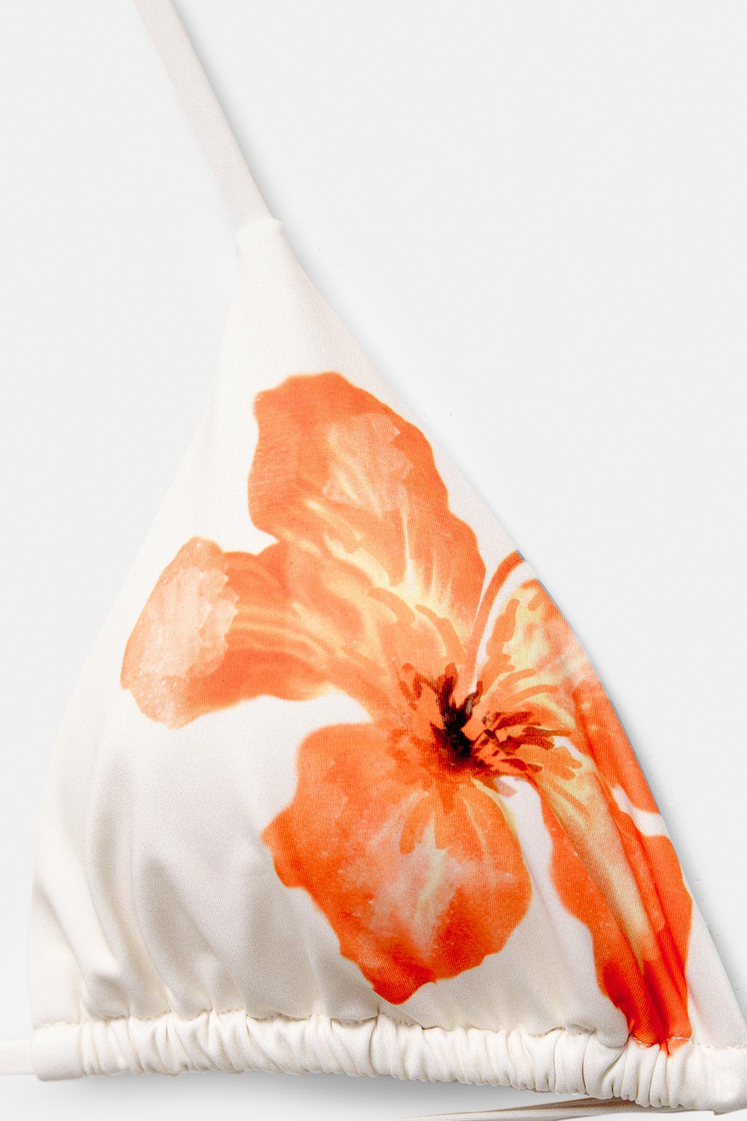 Floral triangle bikini top Product Image