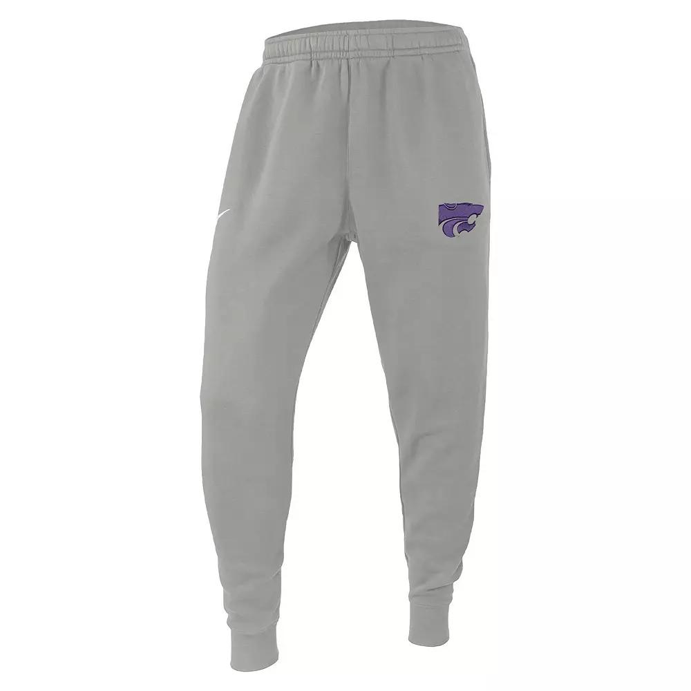 Men's Pewter Kansas State Wildcats Changeover Club Fleece Jogger Pants,  Product Image