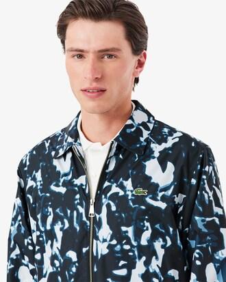 Print Motif Water-Repellent Windbreaker Product Image