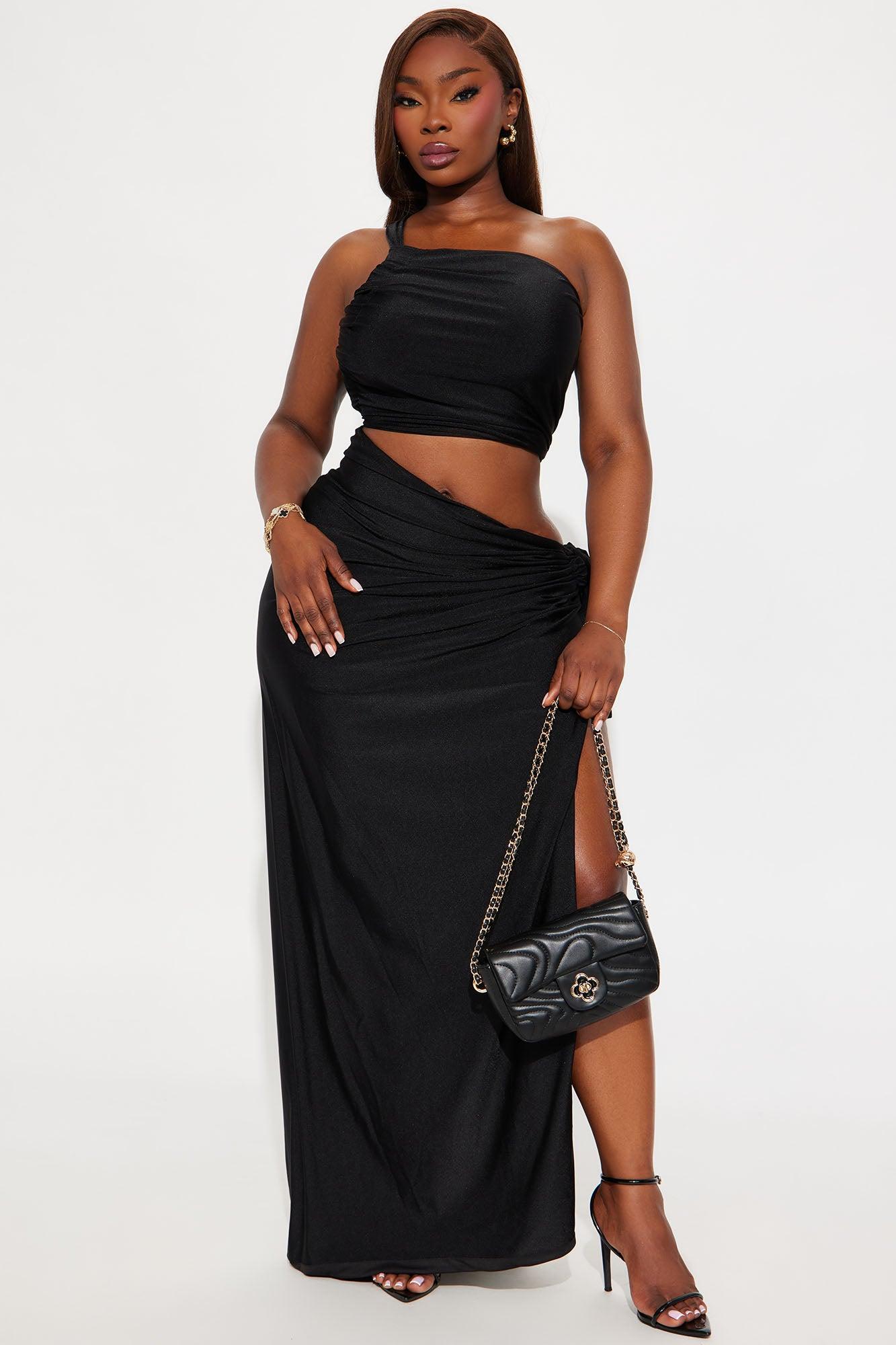 On The Islands Asymmetrical Maxi Dress - Black Female Product Image