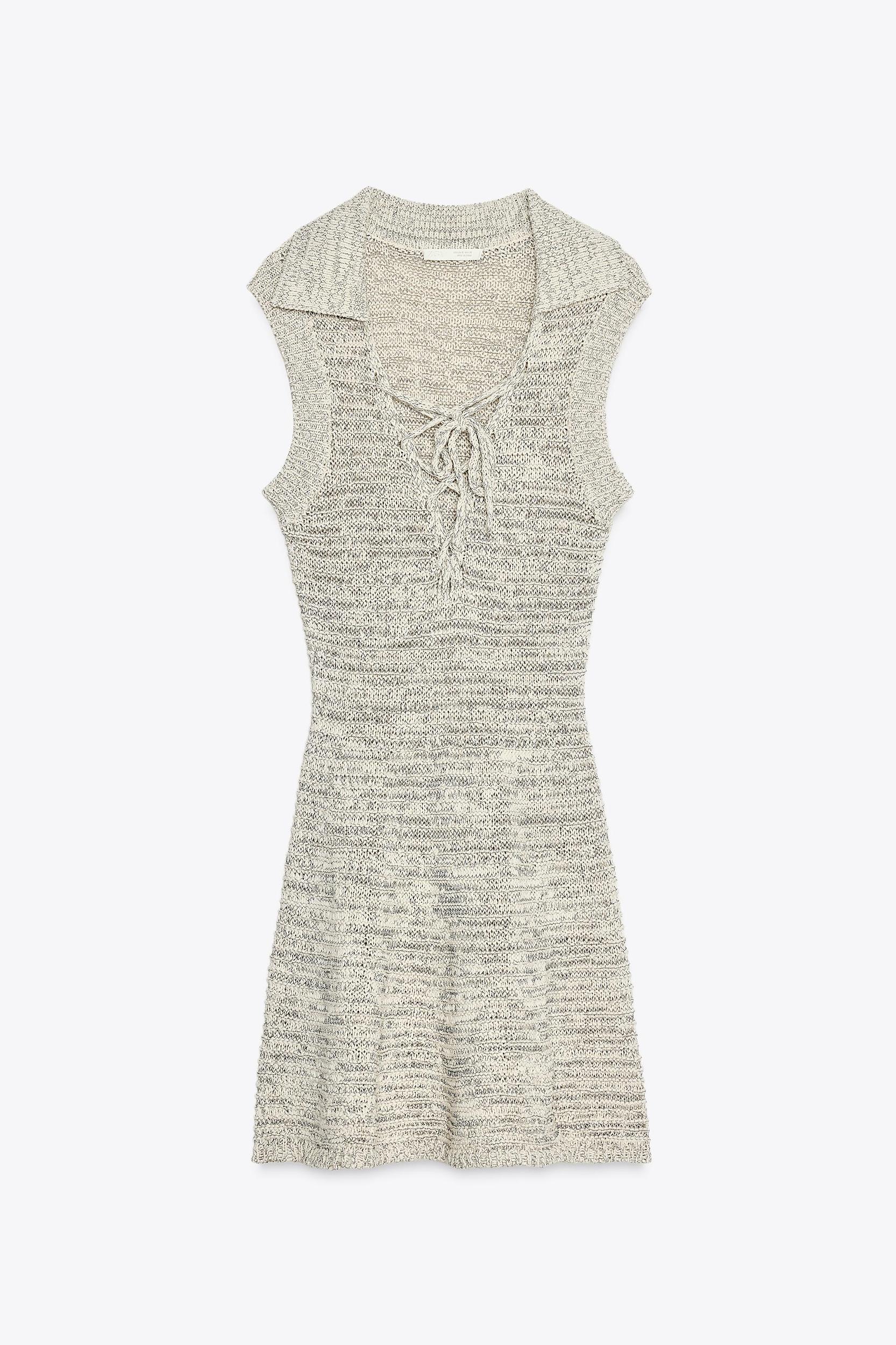 SHORT DRESS WITH TIES Product Image