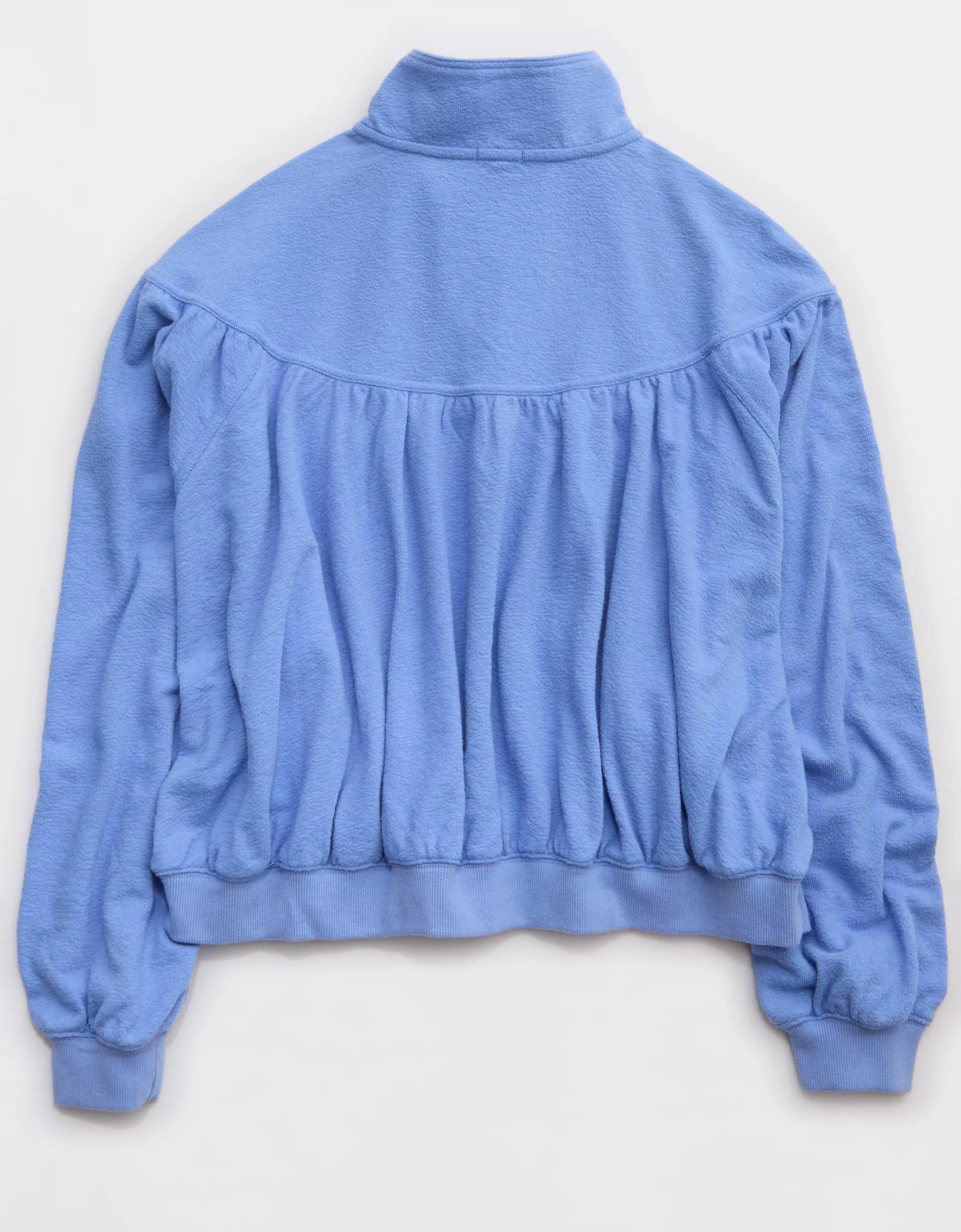 Aerie Soft Life Button Sweatshirt Product Image