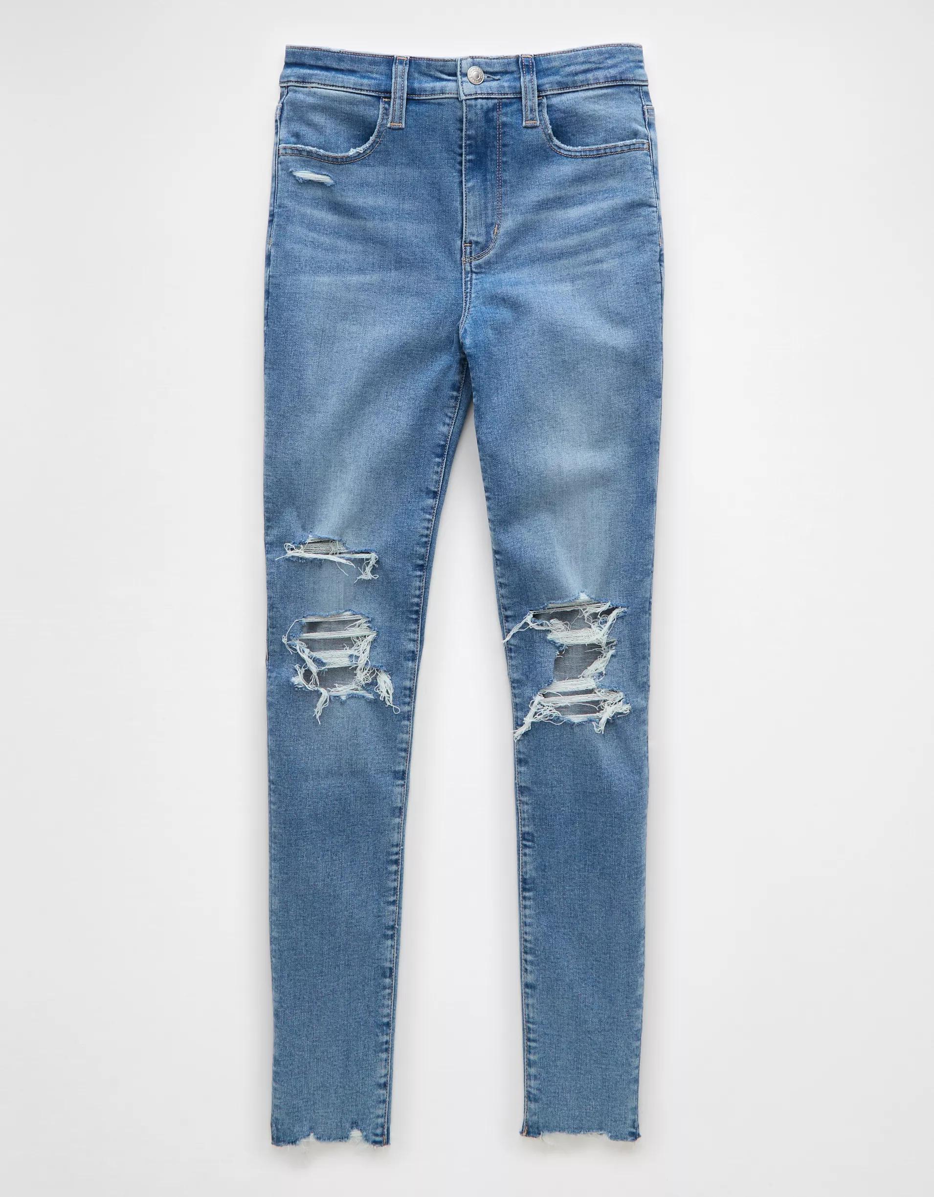 AE Next Level Super High-Waisted Ripped Jegging Product Image