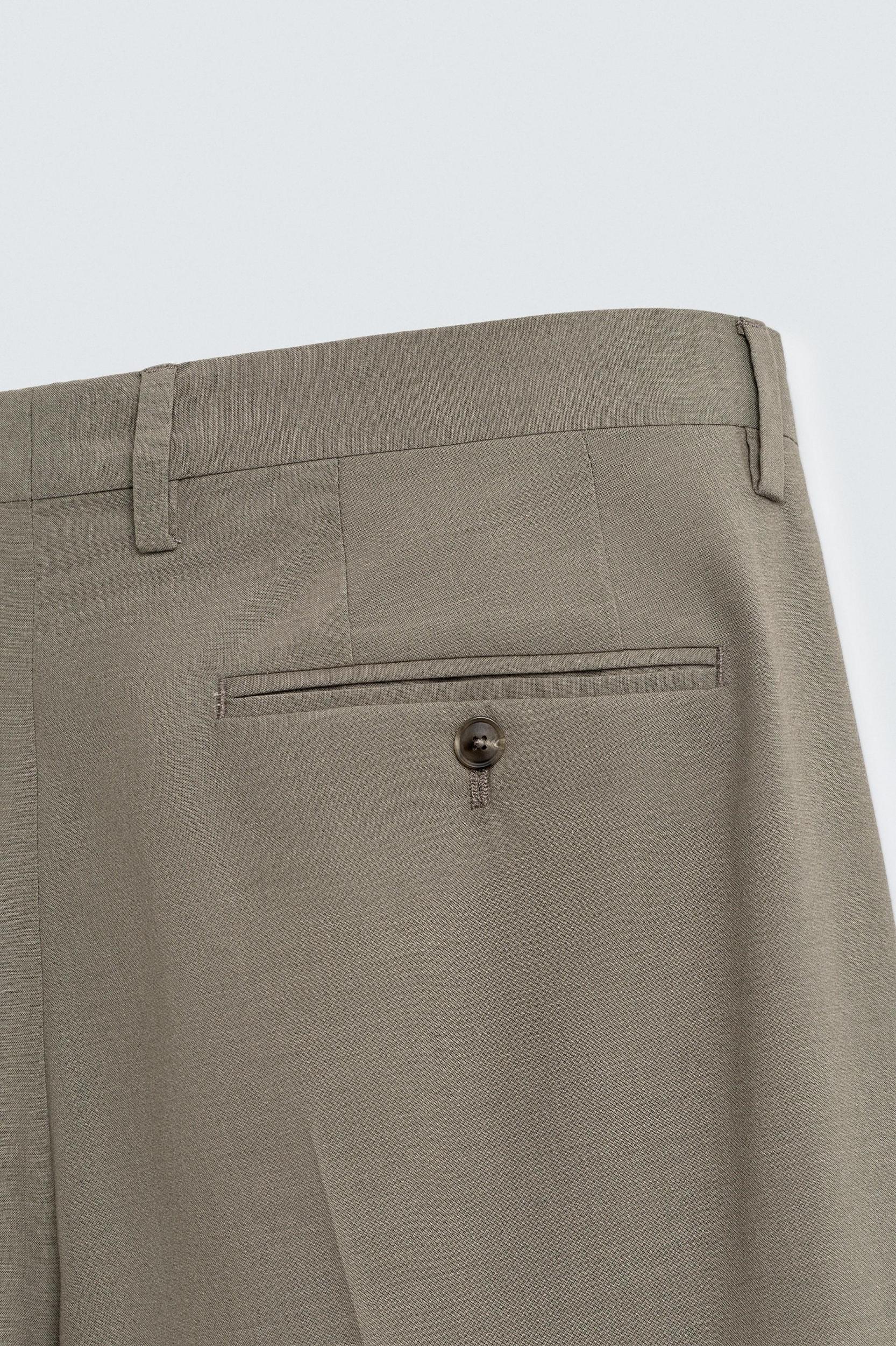 TEXTURED SUIT PANTS Product Image