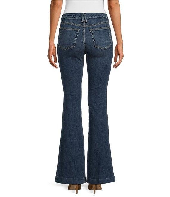 Good American Good Legs Flare Denim Mid Rise Jeans Product Image