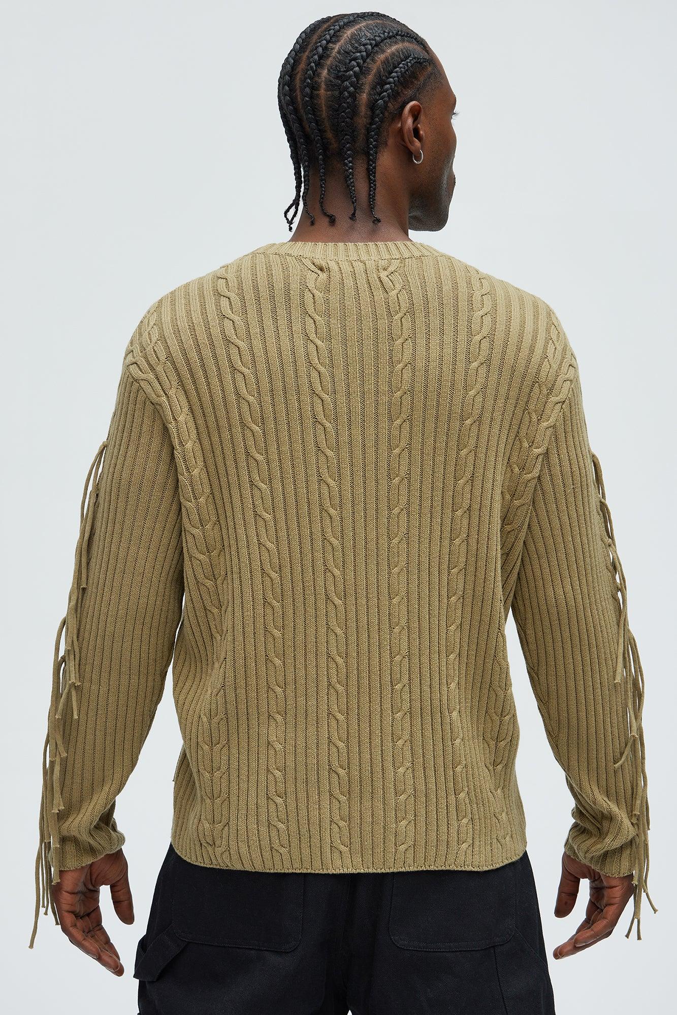 Stay For A While Sweater - Olive Product Image
