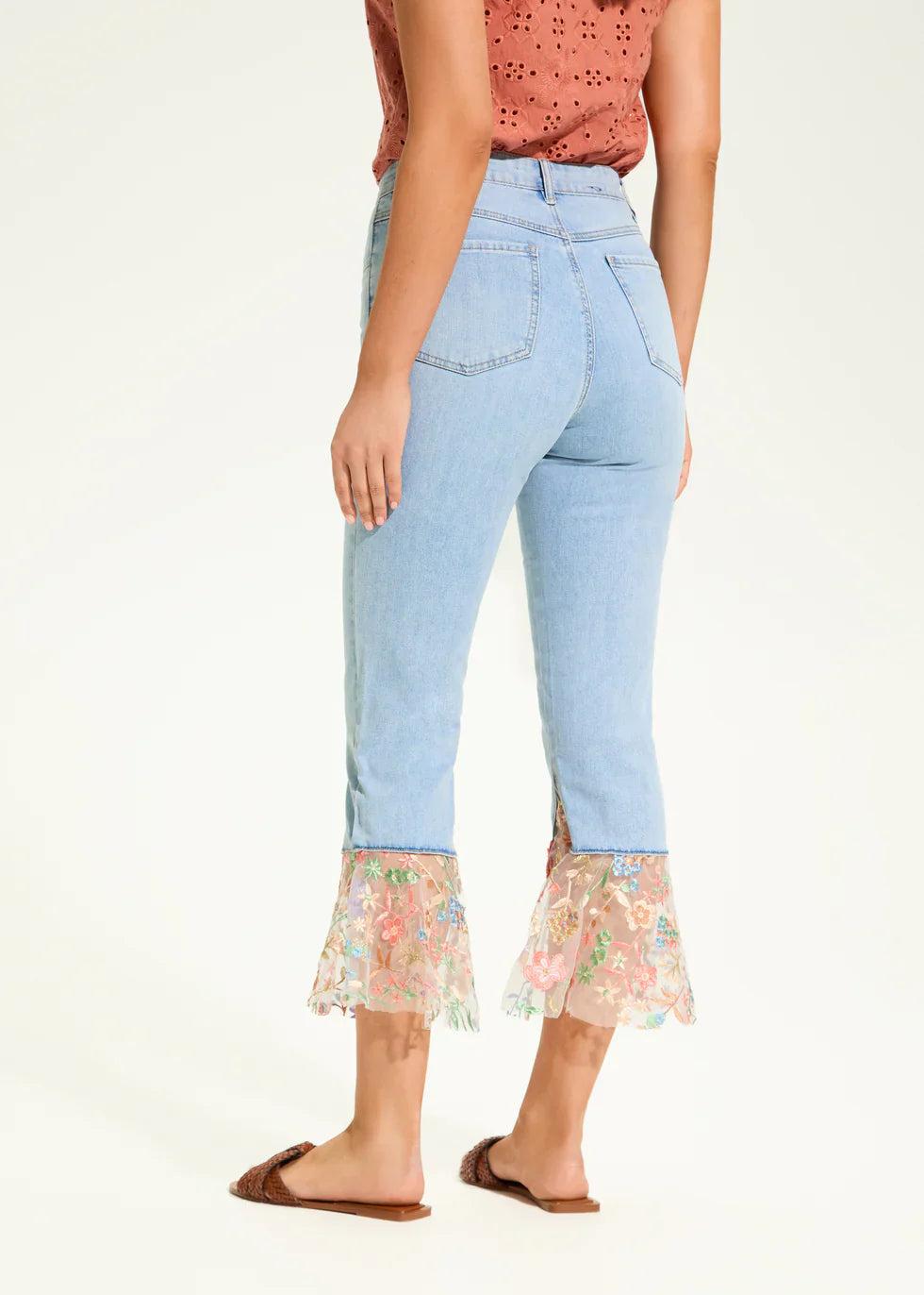 FDJ Floral Flare Crop Pant 6800779 Product Image