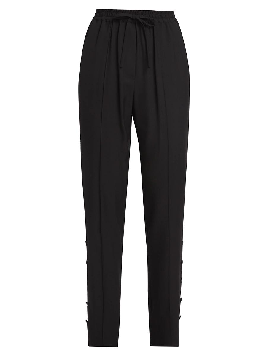 Womens Button-Vent Oversized Pants Product Image