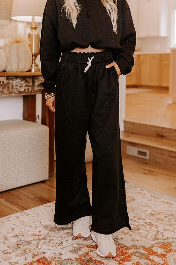 Crisp Morning High Waist Foldover Pants Product Image