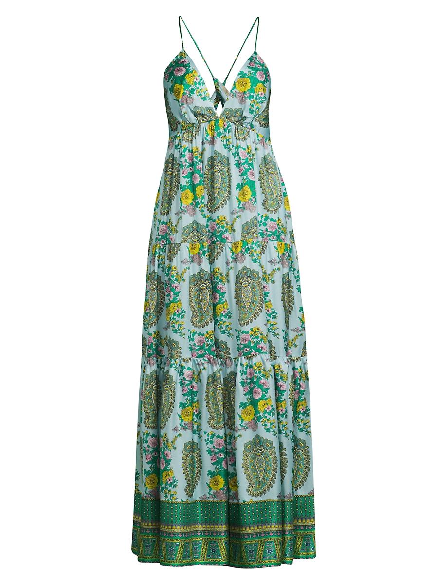 Womens Diana Paisley Maxi Dress Product Image