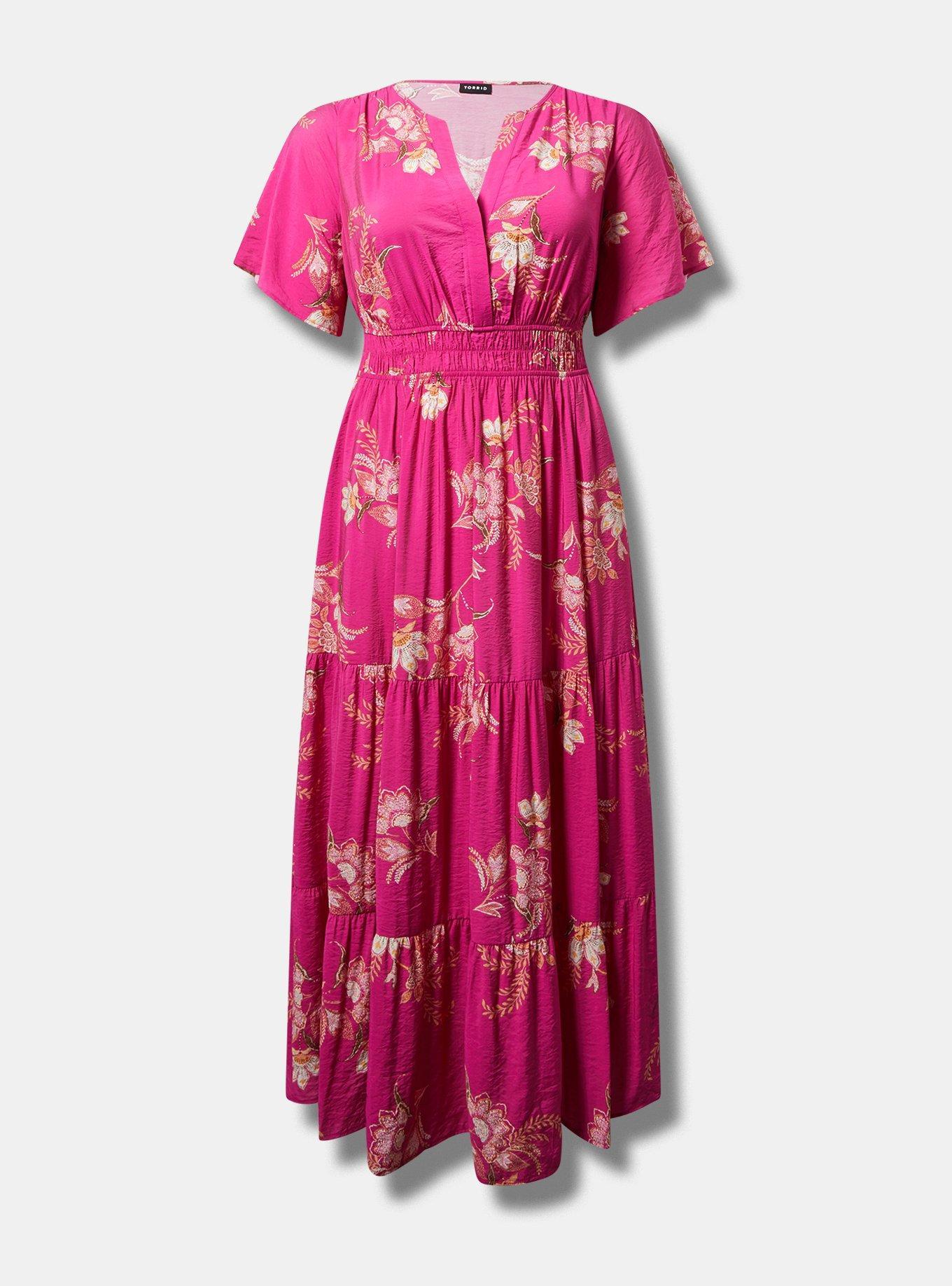 Y-Neck Tiered Maxi Dress Product Image