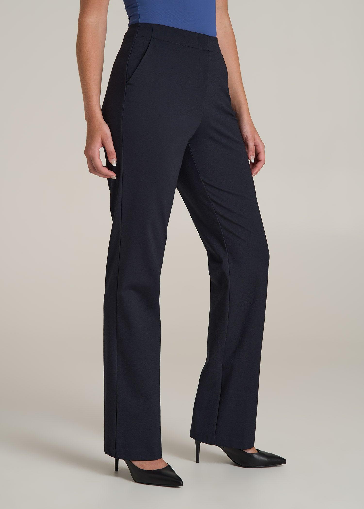 Straight Leg Dress Pants for Tall Women in Deep Navy Female Product Image
