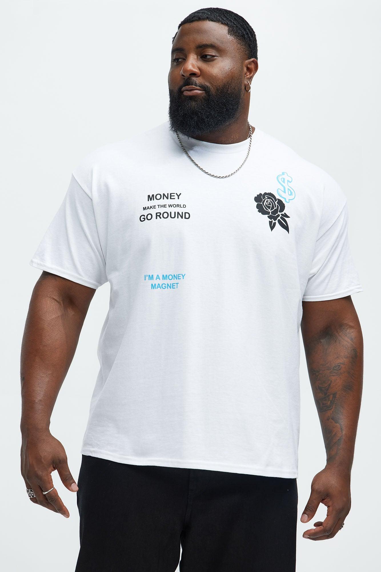 Money Runs The World Short Sleeve Tee - White Product Image