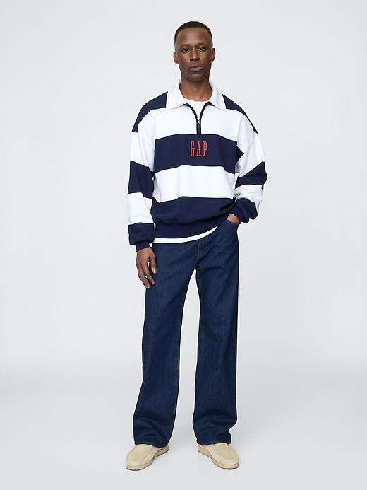 Heavyweight Striped Logo Pullover Product Image