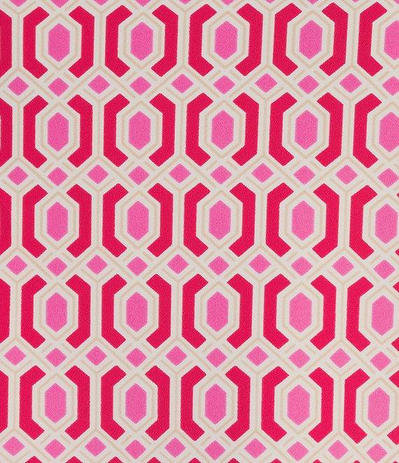 Jude Connally Belinda Terrace Geo Print Jude Cloth Stretch Knit Wrinkle-Free Stand Collar Stand Collar 3/4 Sleeve Top Product Image