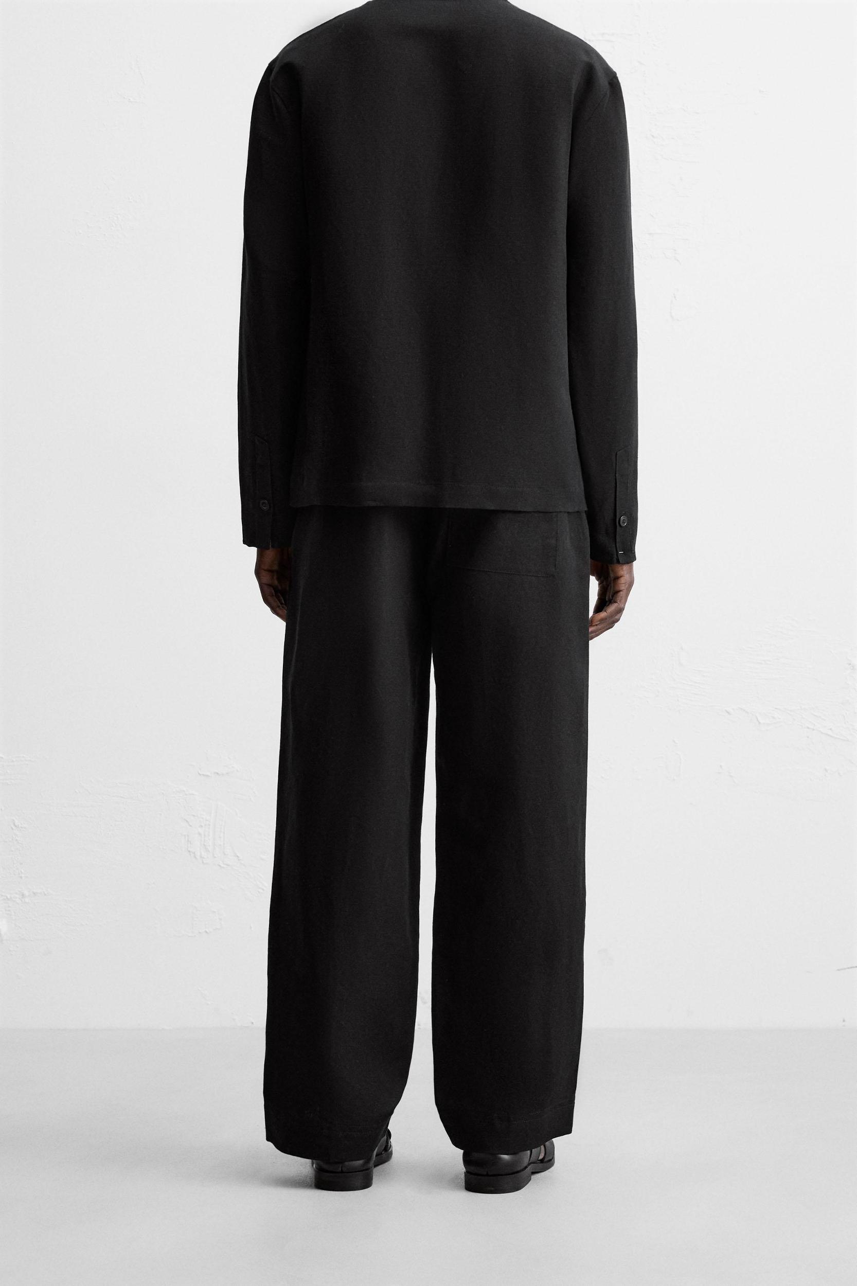 COTTON - LINEN SUIT PANTS Product Image