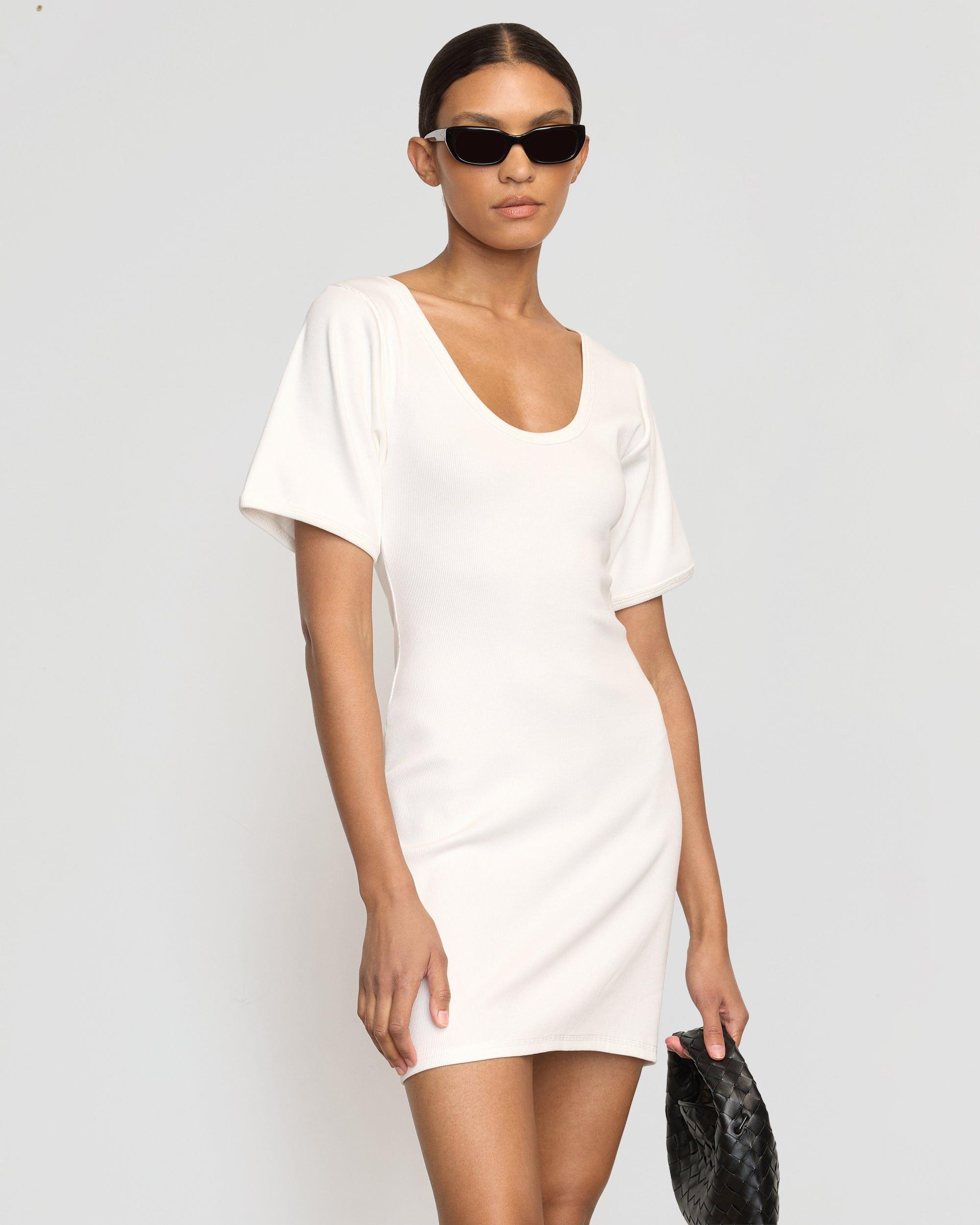 Rae Sculpted Scoop-Neck Mini Dress Product Image