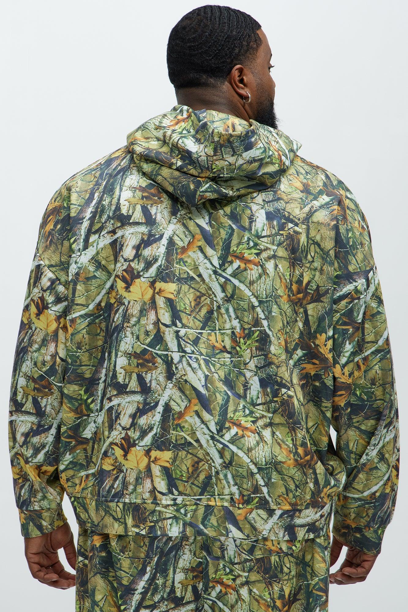 Deep Hills Camo Oversized Hoodie - Camouflage Product Image