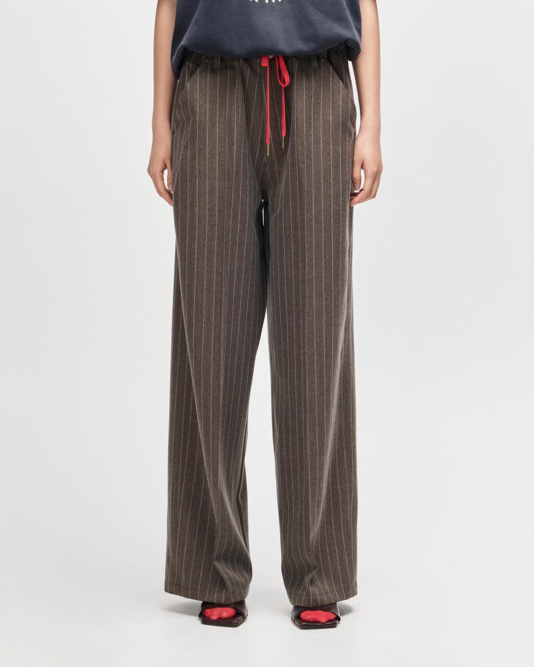 Hear & Now Stripe Pant - Gravel Grey Product Image