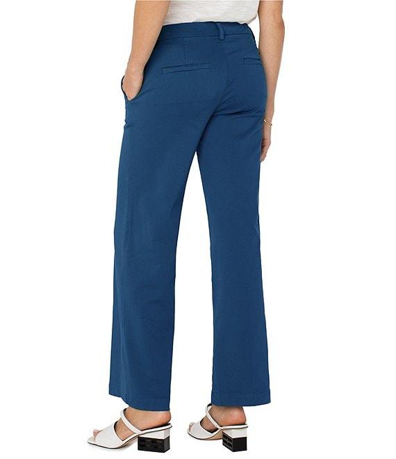 Liverpool Los Angeles Kelsey Twill Mid Rise Wide Leg Pants Product Image