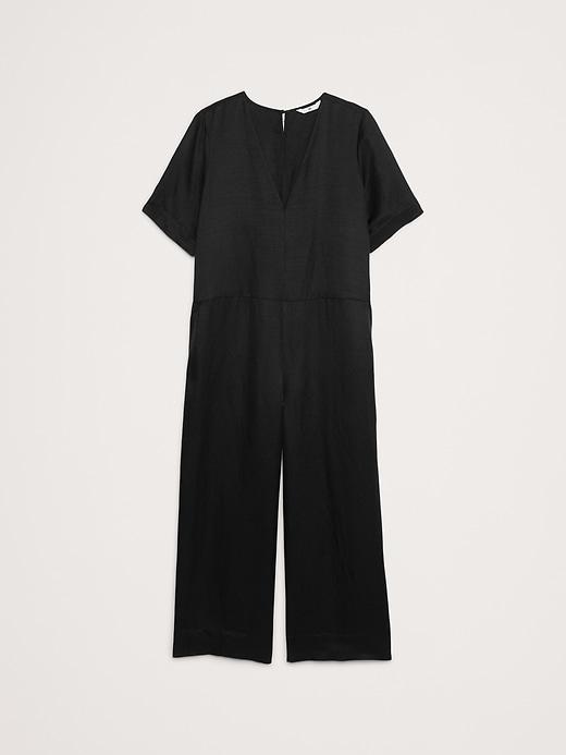 Viscose-Linen Wide-Leg Jumpsuit Product Image
