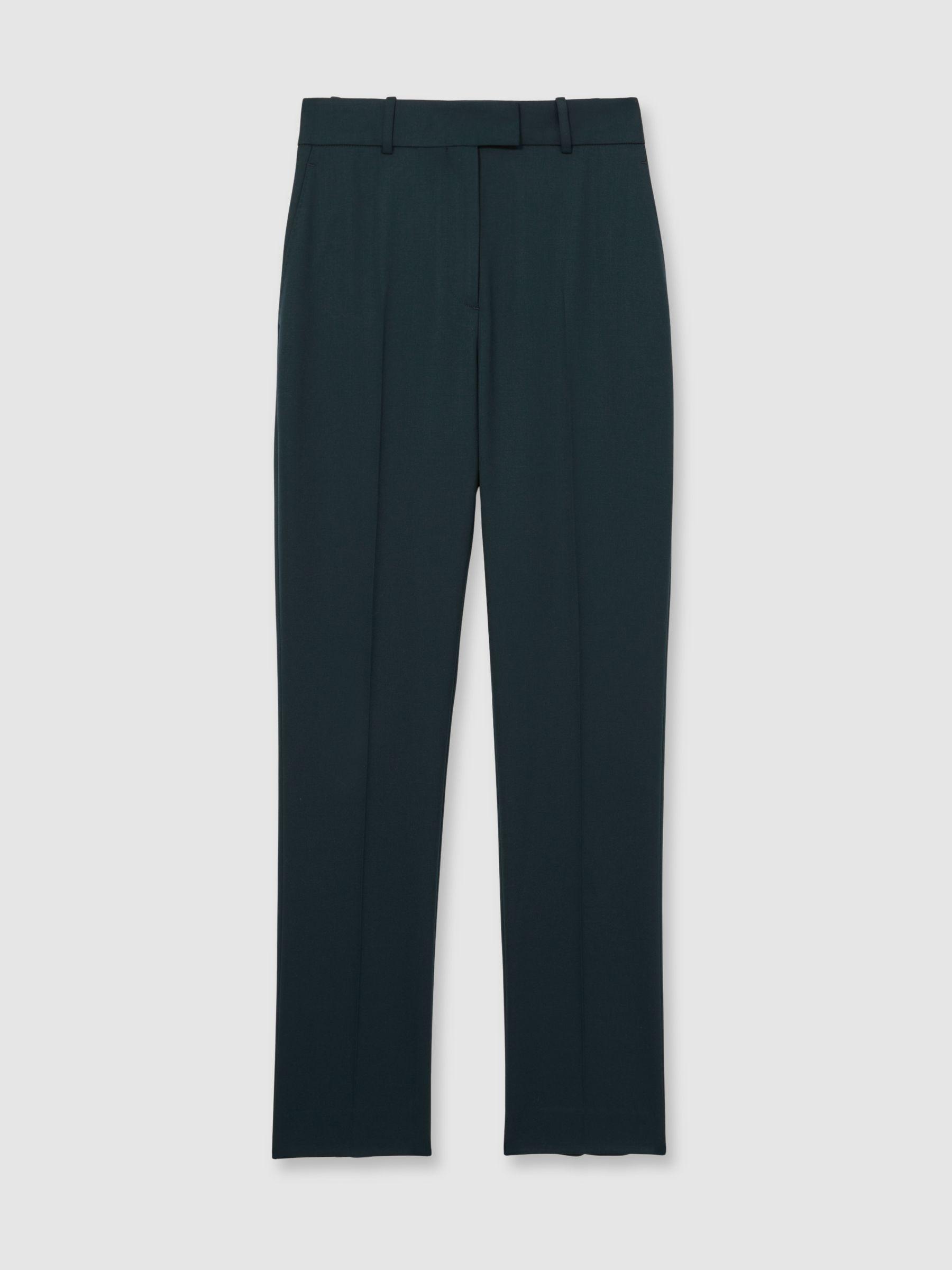 Wool-Blend Slim-Fit Suit Trousers in Green Product Image