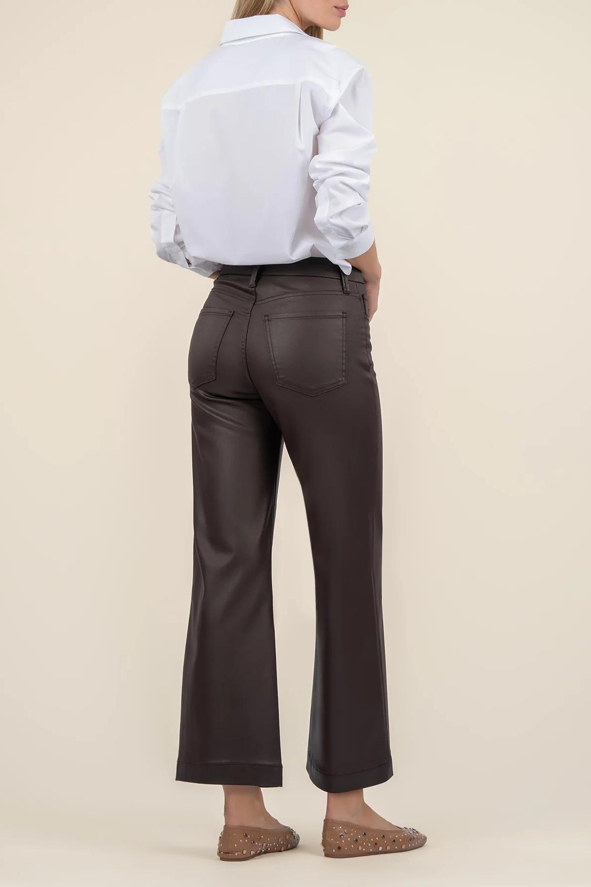 Millia Front Crop Shirt- Optic White Product Image