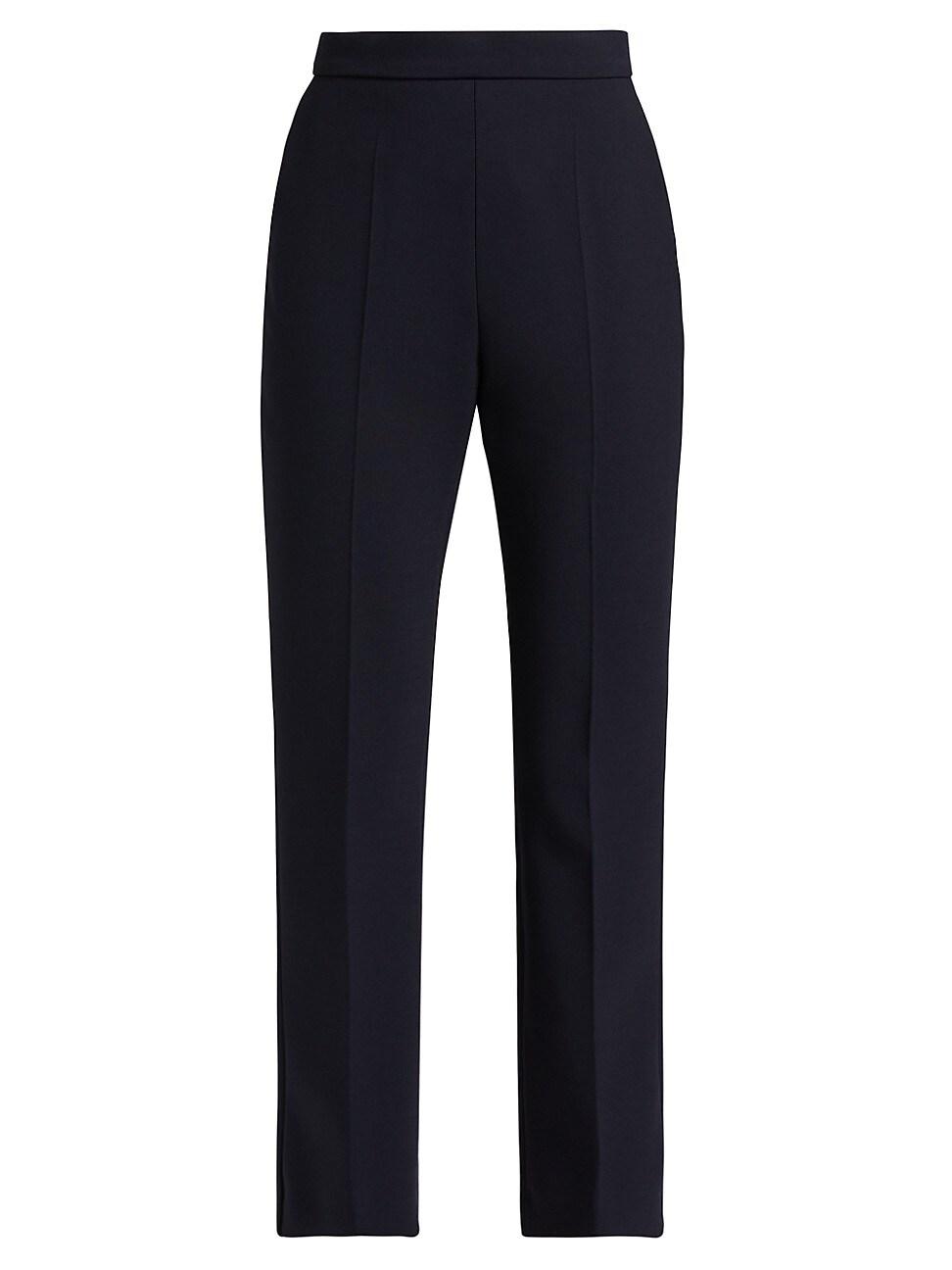 Womens Ultra Marine Wool Trousers Product Image