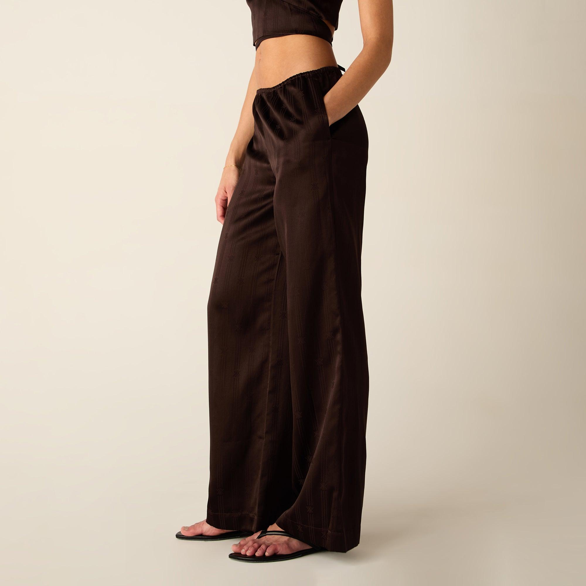 Kith Women Michi Crest Satin Pant - Incognito Female Product Image