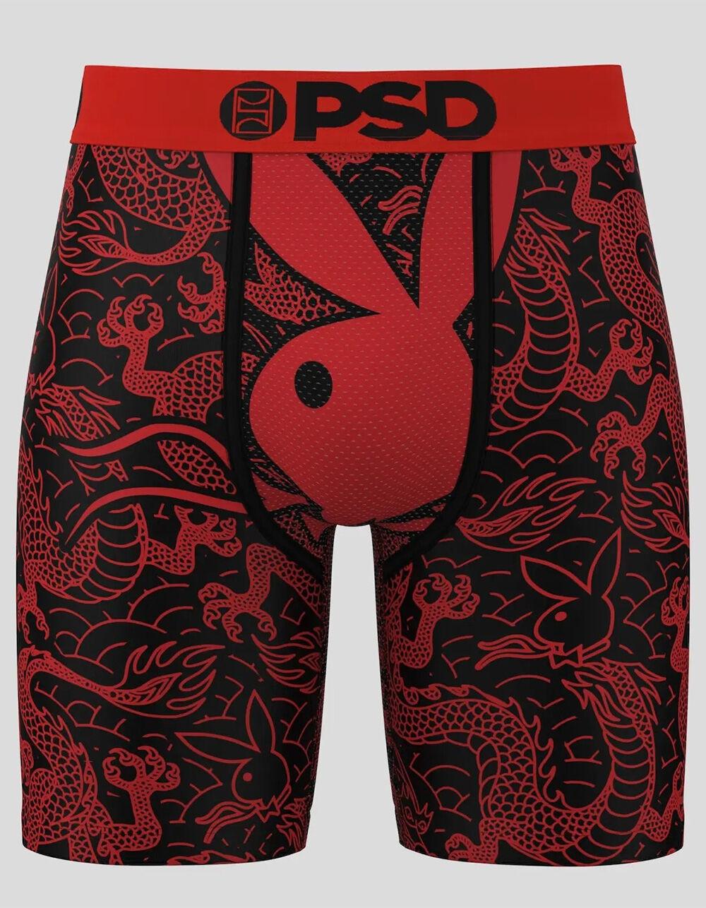 PSD x Playboy Dragon Mens Boxer Briefs - BLK/RED Product Image