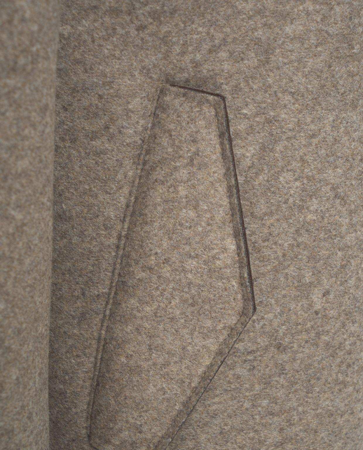 Wool coat with hood Product Image