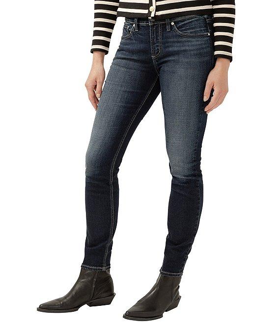 Silver Jeans Co. Suki Mid Rise Luxe Stretch Skinny Jeans Product Image