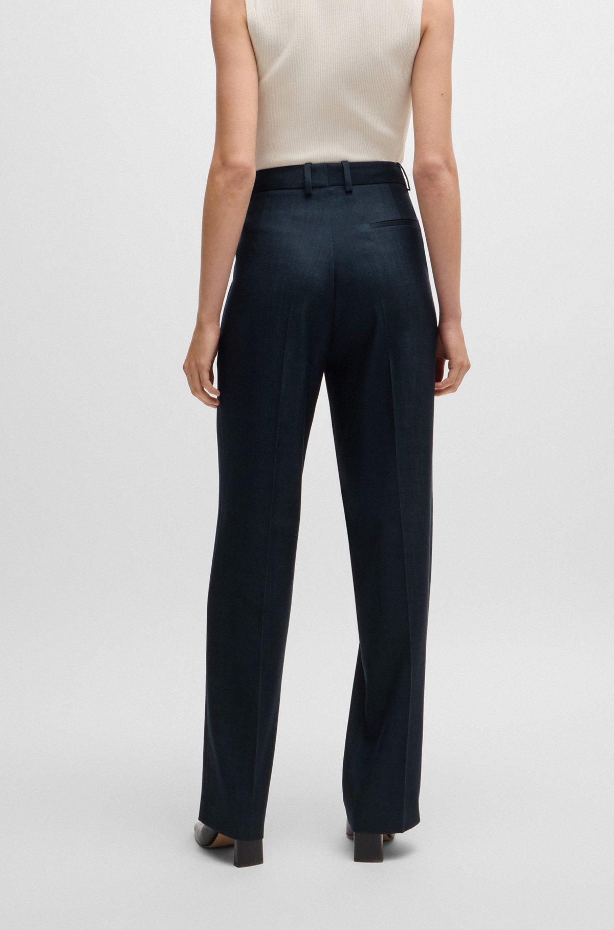 Regular-fit trousers in denim-effect twill Product Image