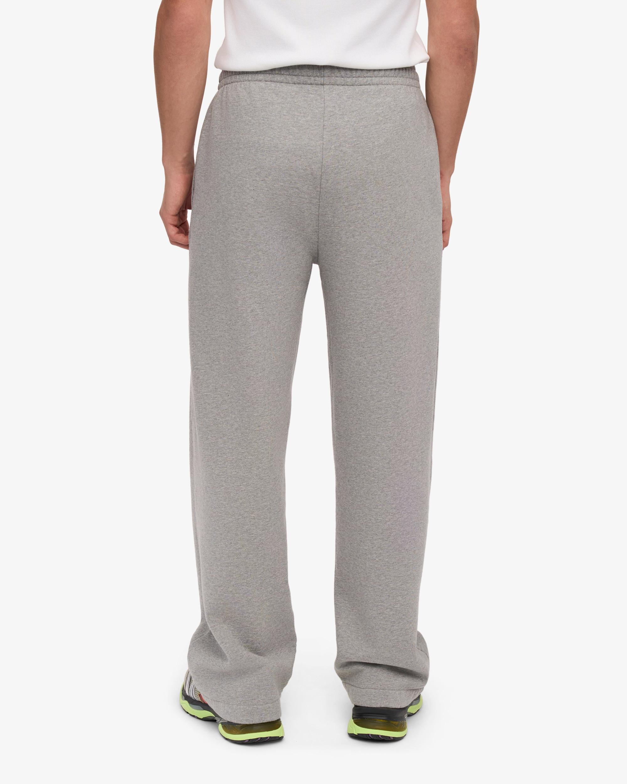 Organic Straight Leg Sweatpants - Heather Grey Product Image