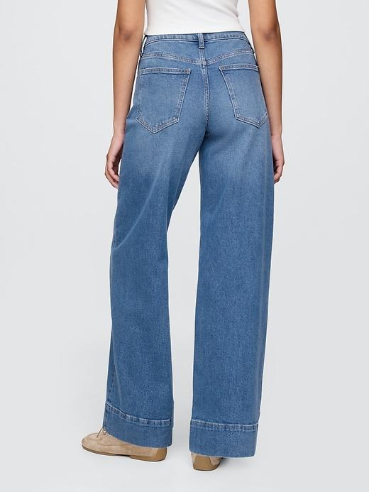 High Rise Stride Wide-Leg Jeans Product Image