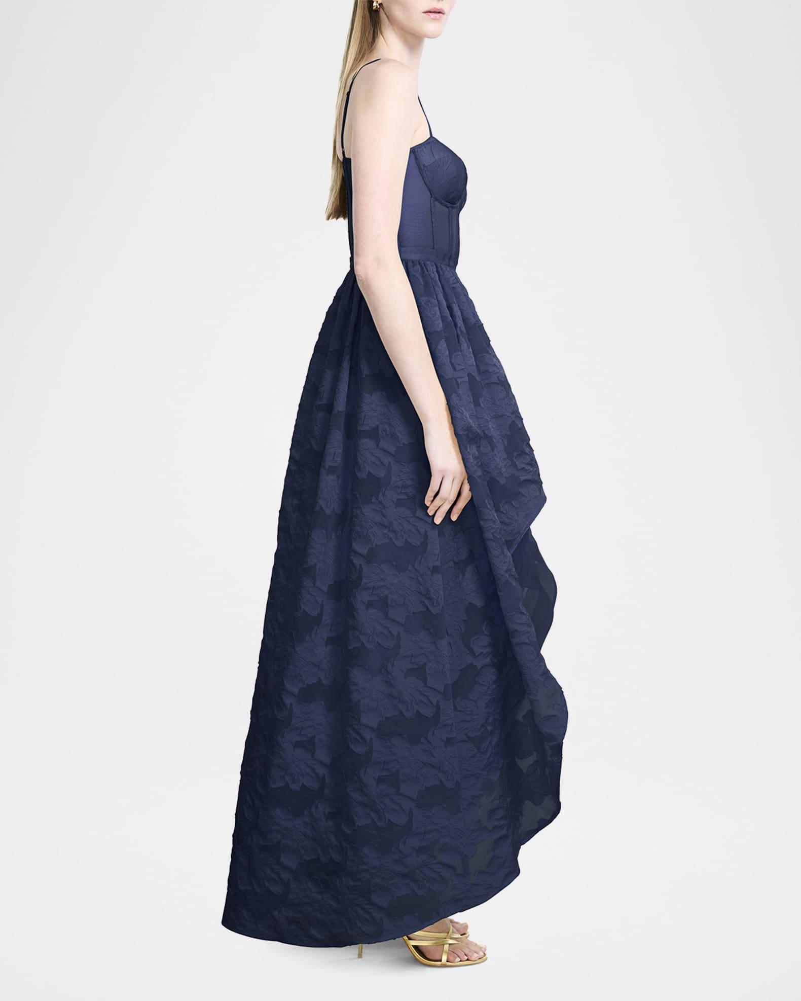 High-Low Fil Coupe Corset Gown Product Image