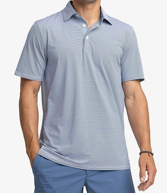 Southern Tide Performance Stretch Brrr°-eeze Meadowbrook Stripe Short Sleeve Polo Shirt Product Image