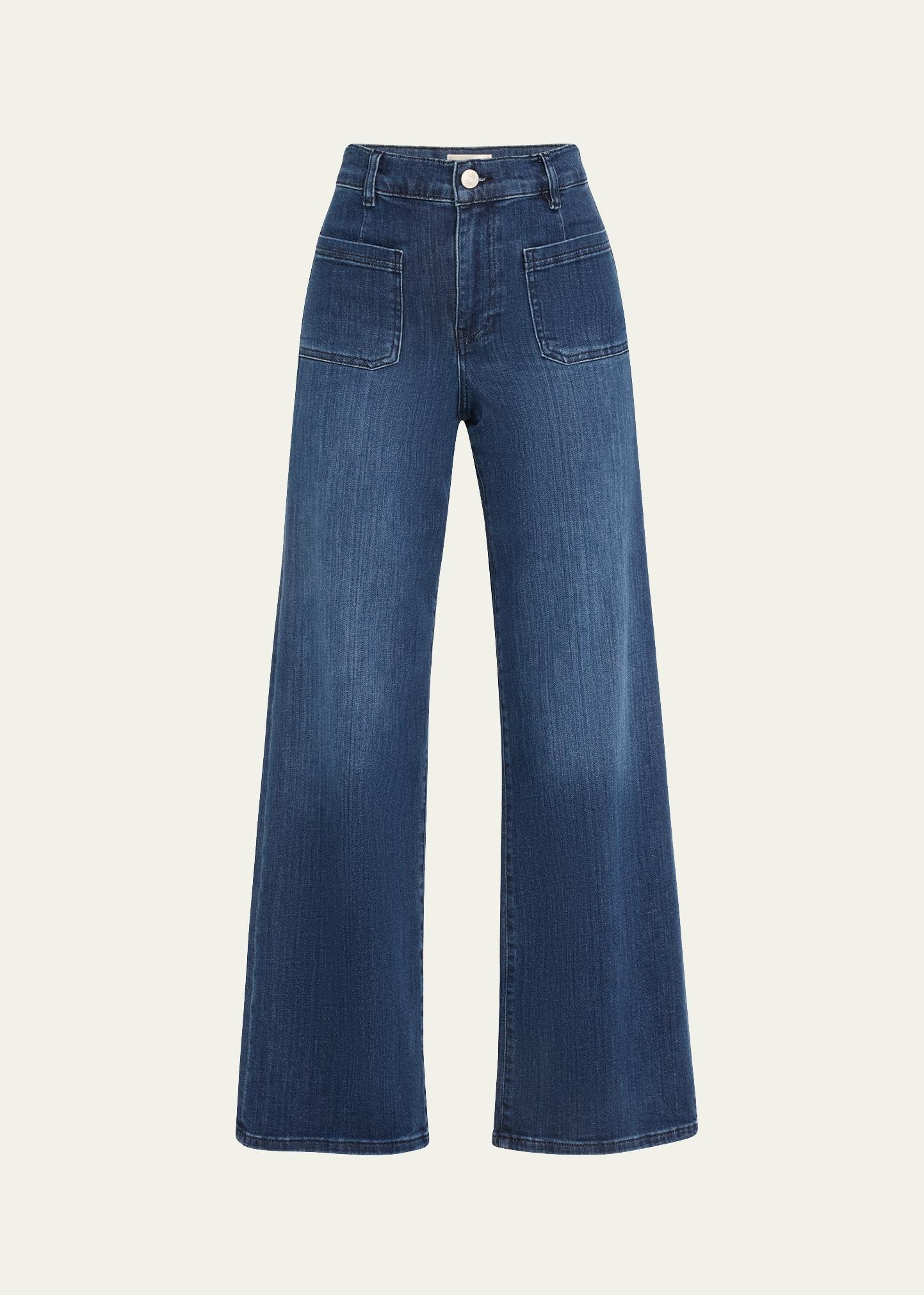 Le Slim Palazzo Bardot Pocket Jeans Product Image