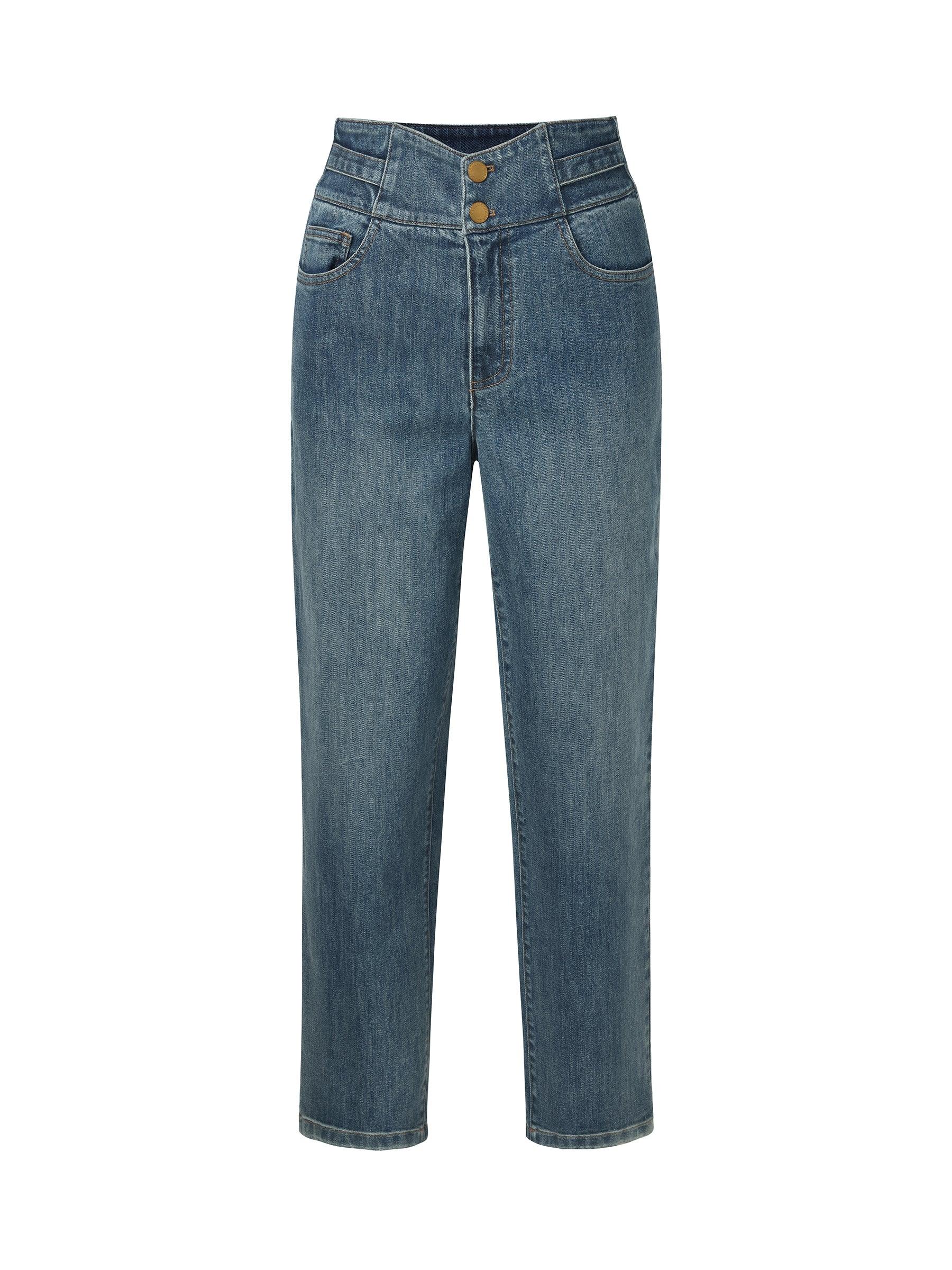 Denim Women Ankle Length Tapered Jeans Product Image