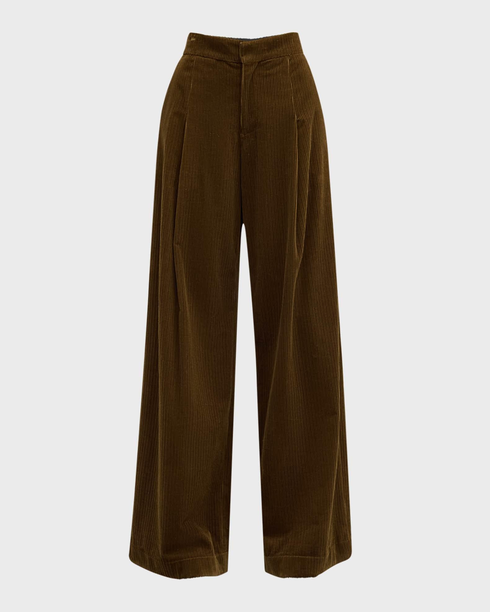 Andrew Wide-Leg Corduroy Pants Product Image