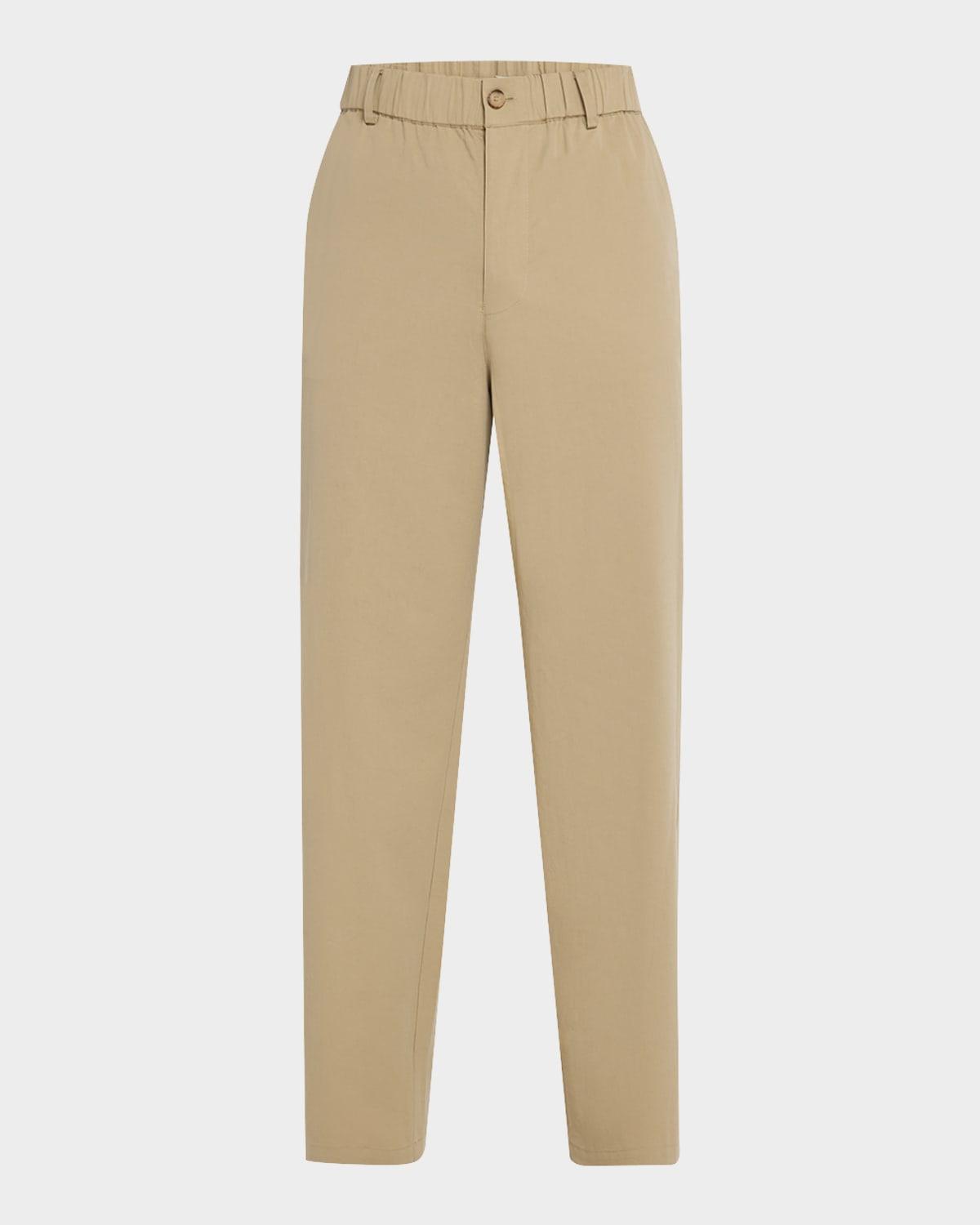 Men's Relaxed Cotton Trousers Product Image