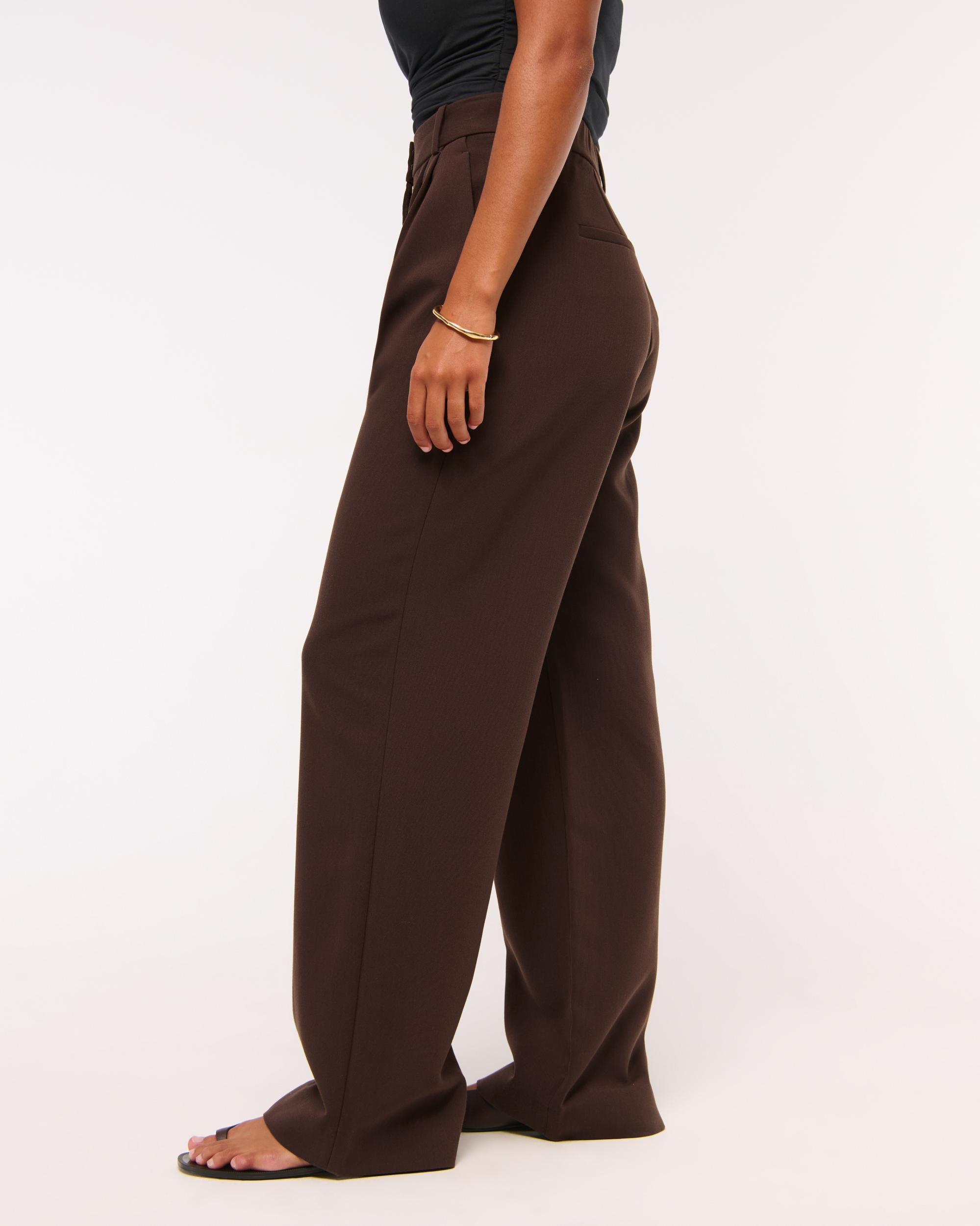 Curve Love A&F Sloane Tailored Wide Leg Pant Product Image