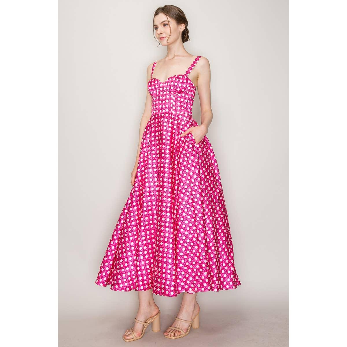 Satin Bustier Midi Dress Product Image