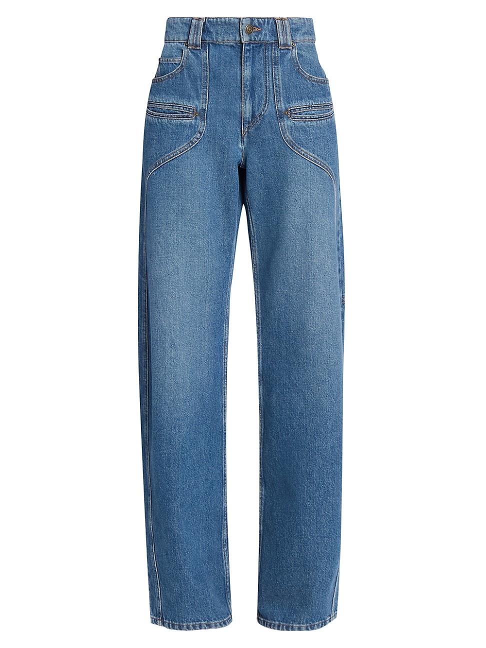 Womens Betiane Mid-Rise Slim Jeans Product Image