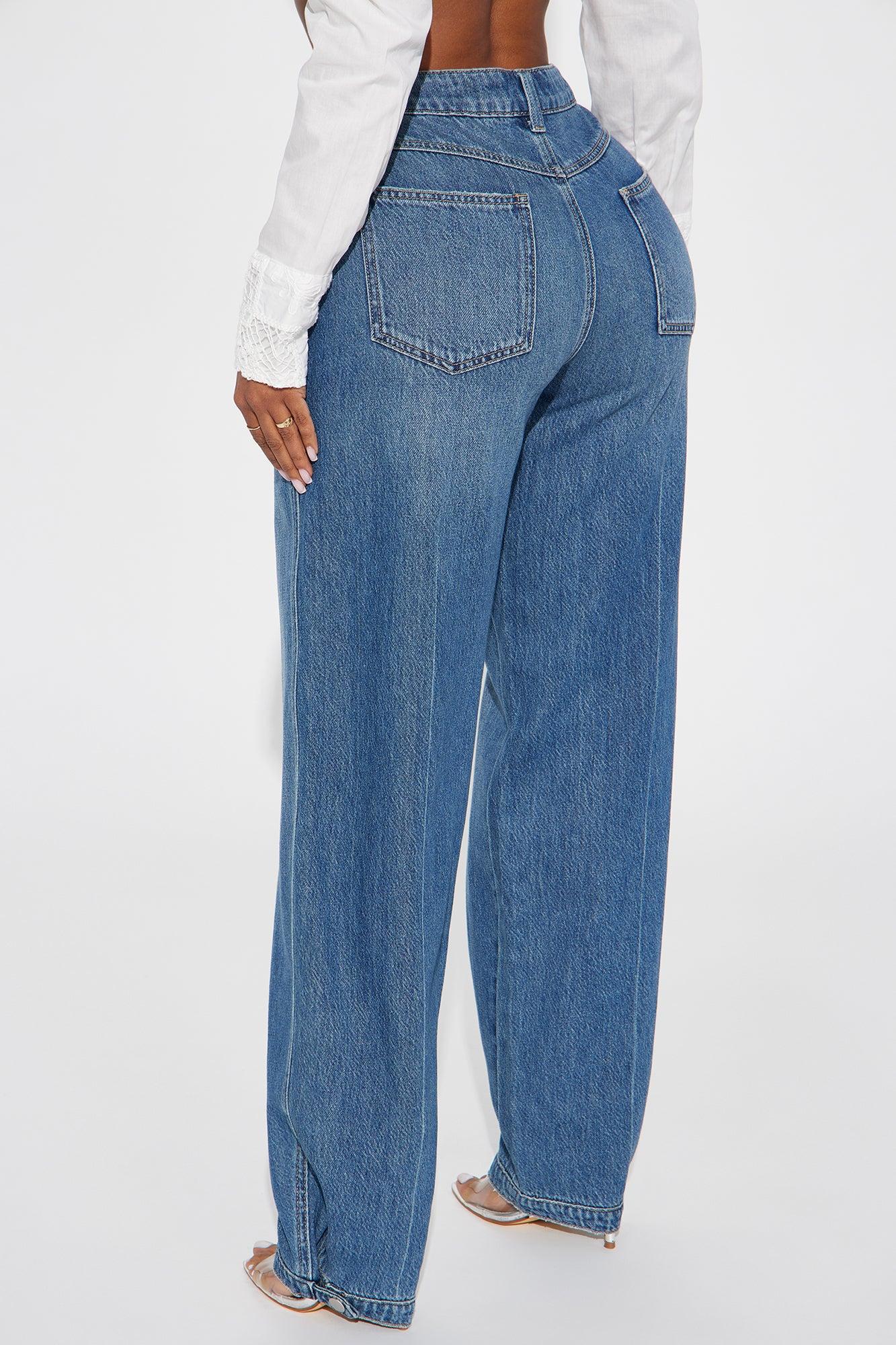 Niya Non Stretch Taper Leg Jeans - Dark Wash Product Image