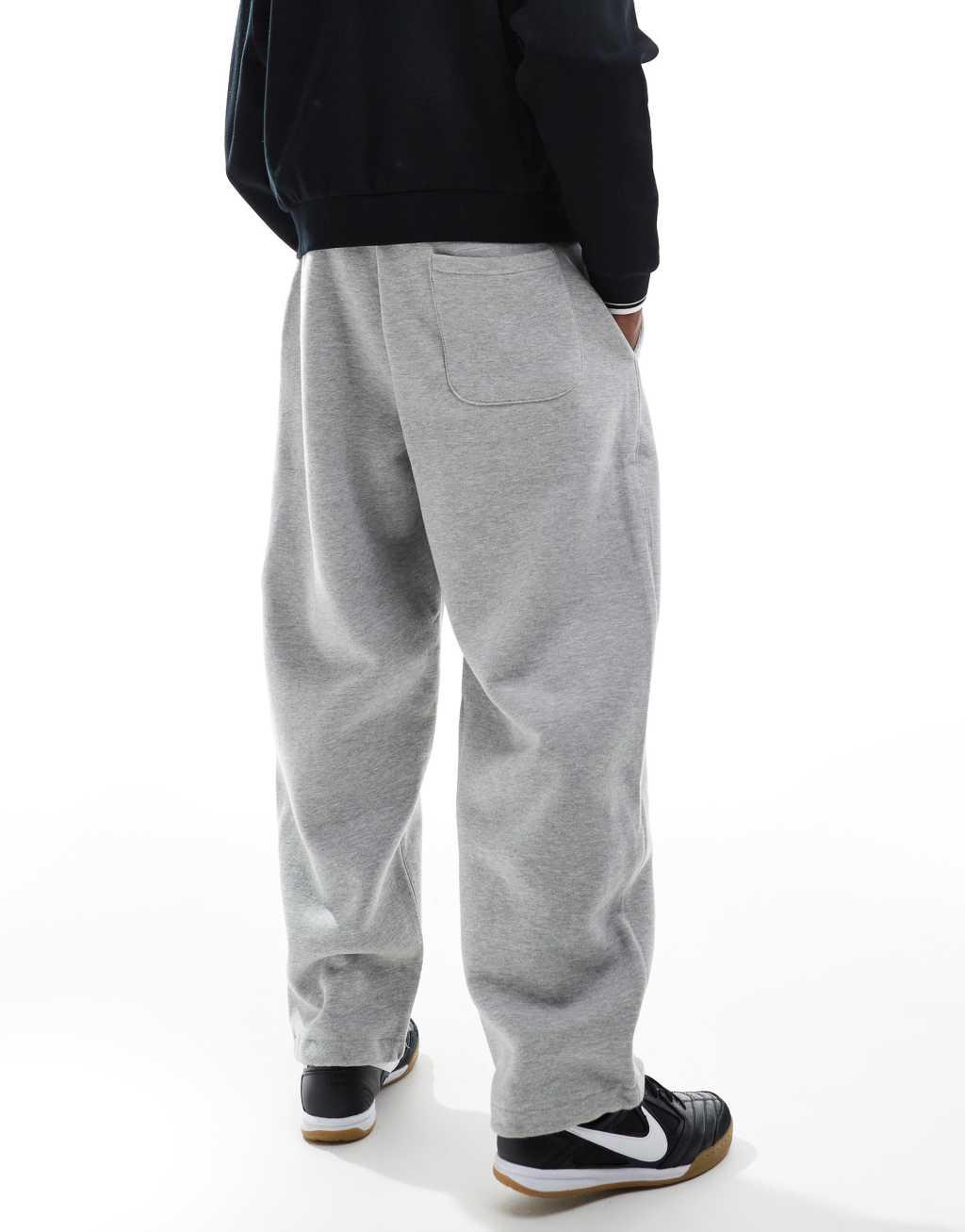 Bershka balloon fit sweatpants in gray Product Image