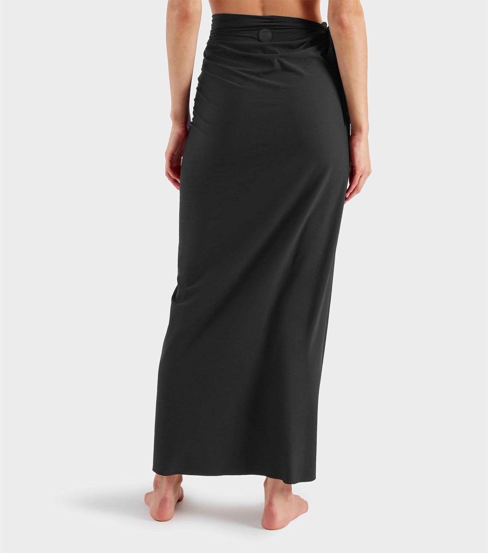 Long UPF 50+ Sarong - Black Product Image