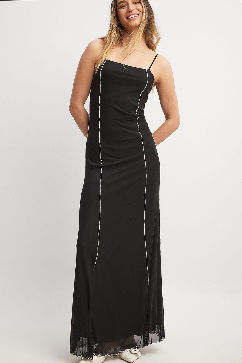 Contrast Maxi Dress Product Image