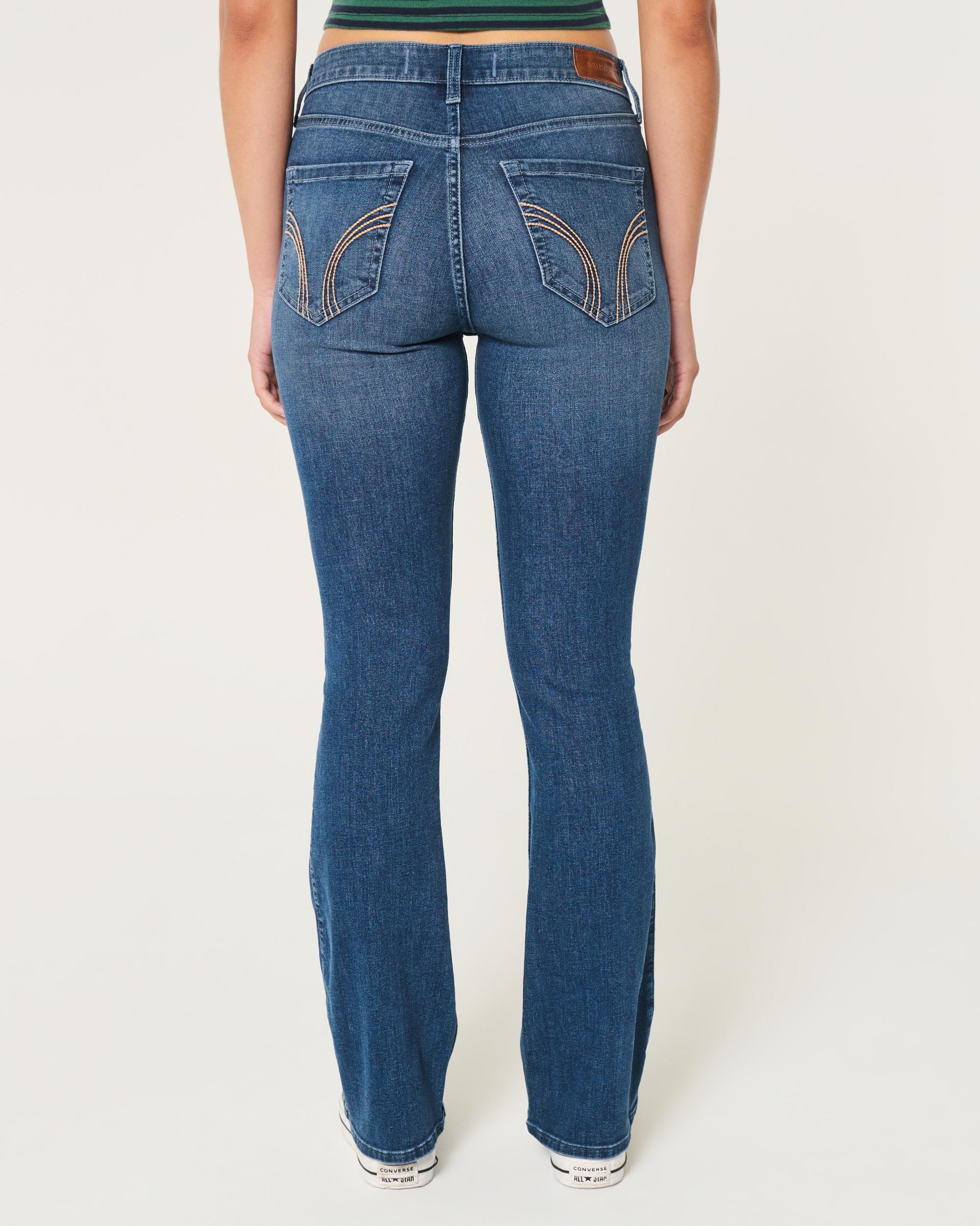 Curvy Mid-Rise Dark Wash Boot Jeans Product Image