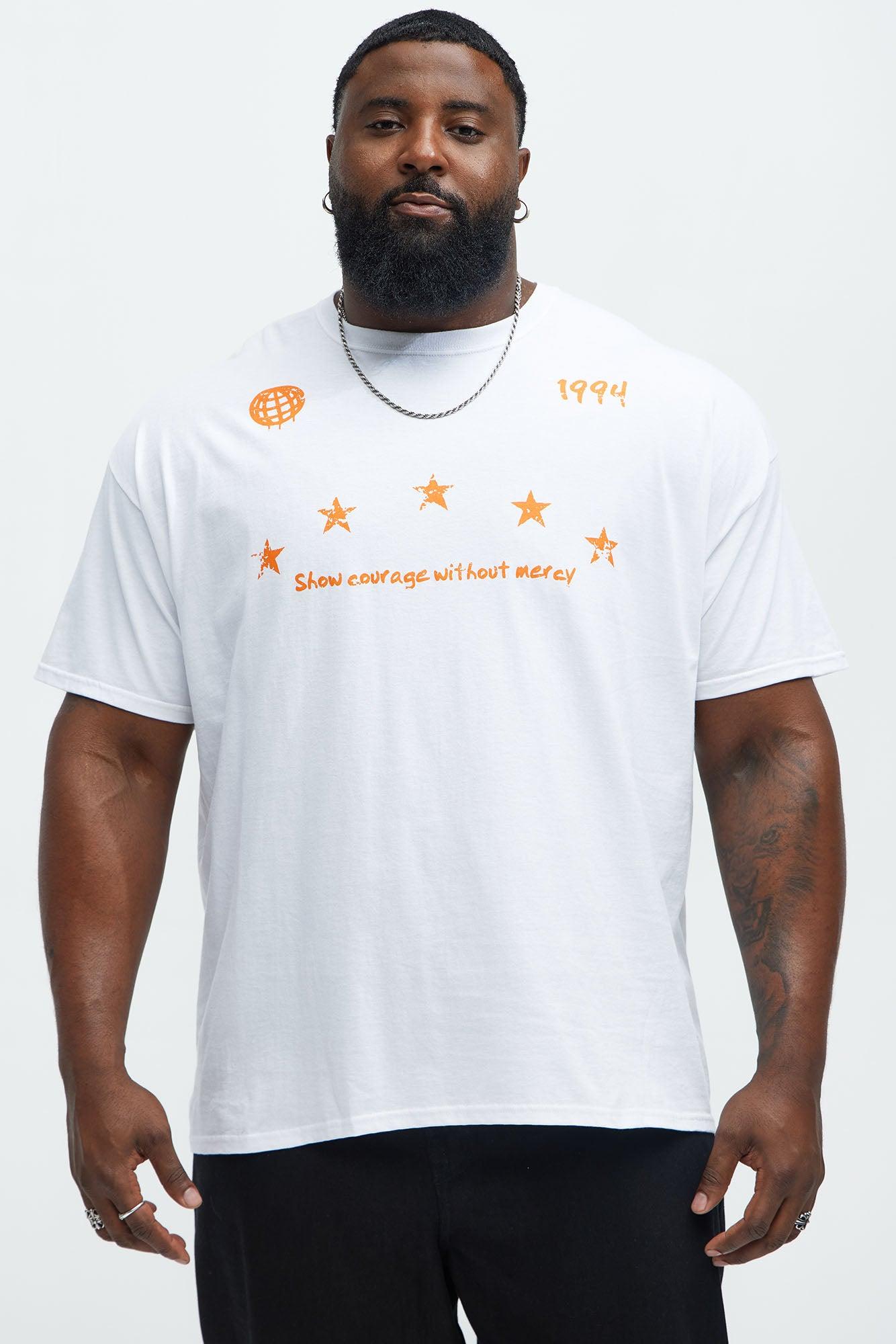 Show Courage Short Sleeve Tee - White Product Image